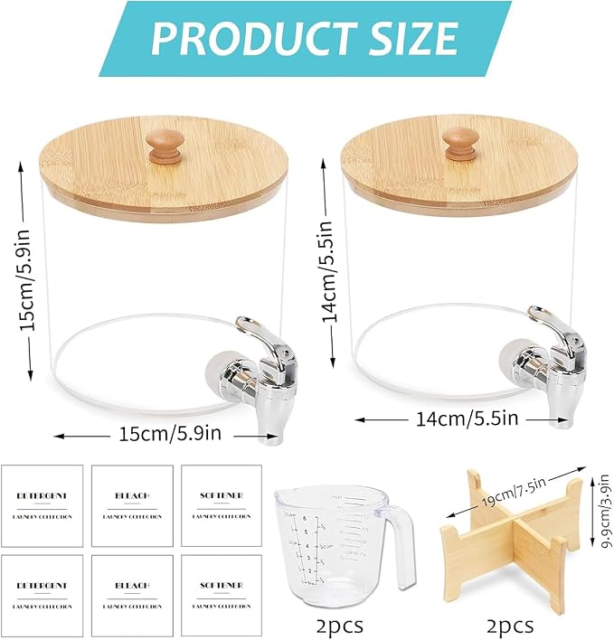 2Pcs Laundry Detergent Dispenser, Laundry Soap Dispenser - Image 2