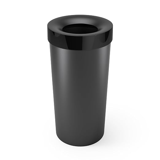 Umbra Vento Kitchen Trash Can, Open Top 16.5 Gallon Garbage Can by Umbra