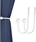 VRSS 6" L x 3" W Wall Mount Curtain Tiebacks Drapery Holdbacks White, Curtain by VRSS