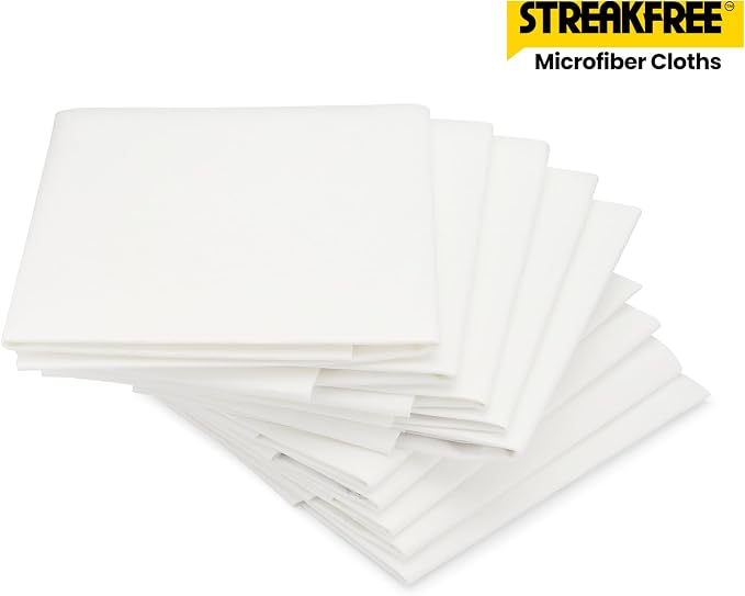 Microfiber Glass Cleaning Cloths – 5 Pack 16x16 Lint Free Window & Mirror - Image 2