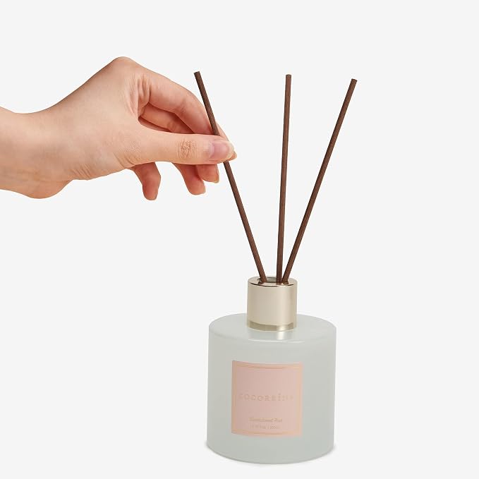 Premium Reed Diffuser Set with Preserved Baby's Breath & Cotton Stick - Image 7