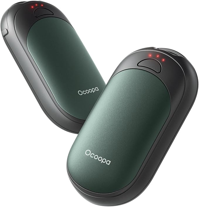 OCOOPA Magnetic Hand Warmers Rechargeable 2 Pack, UL Safety Heat 100-126°F, 3-Settings, Pocket-Sized, Max. 8 Hrs Long Lasting,Great for Raynauds, Golf, Hunting, Camping, Gifts for Men Women, UT3 Lite