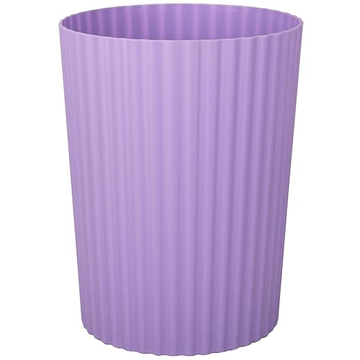 JiatuA Small Bathroom Trash Can Plastic Wastebasket Garbage Can Taro Purple | by JiatuA
