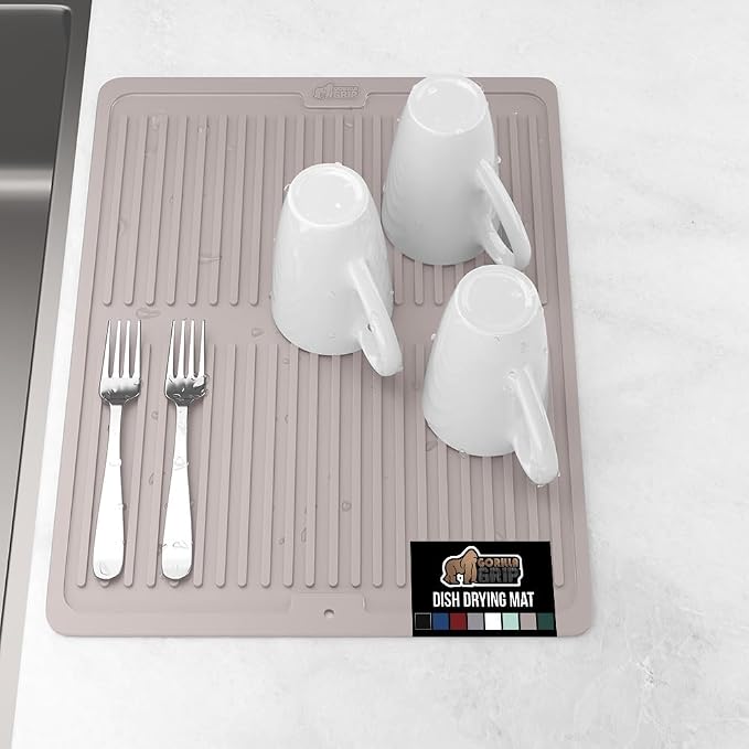 GORILLA GRIP 100% BPA-Free Patented Silicone Dish Drying Mat by Unknown