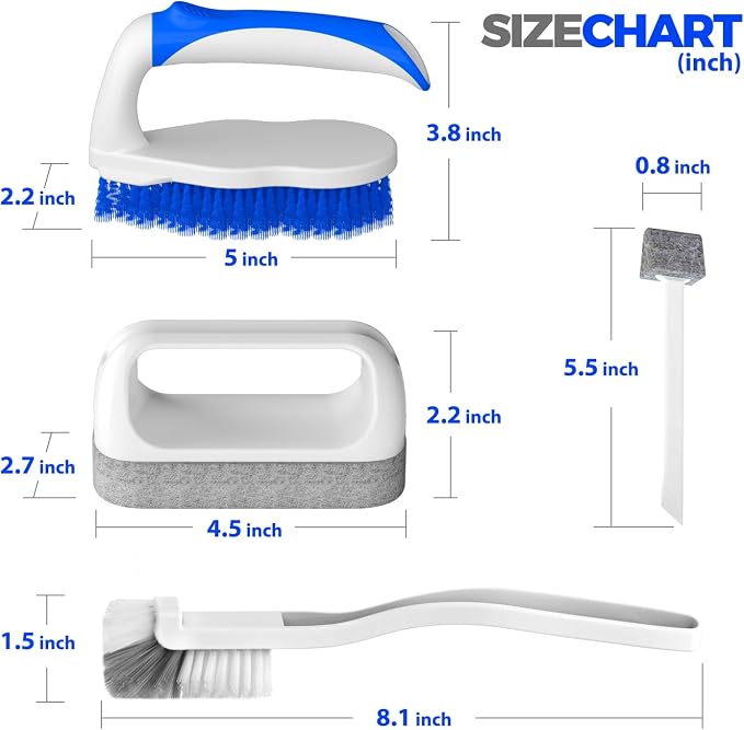 Holikme 7 Pack Cleaning Brush Scrub Brush Kitchen Brush - Image 6