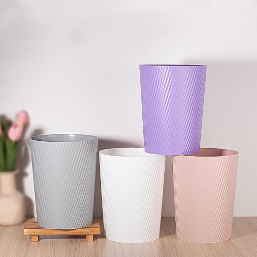 UUJOLY Small Trash Can Wastebasket Garbage Can Container Bins - Image 7