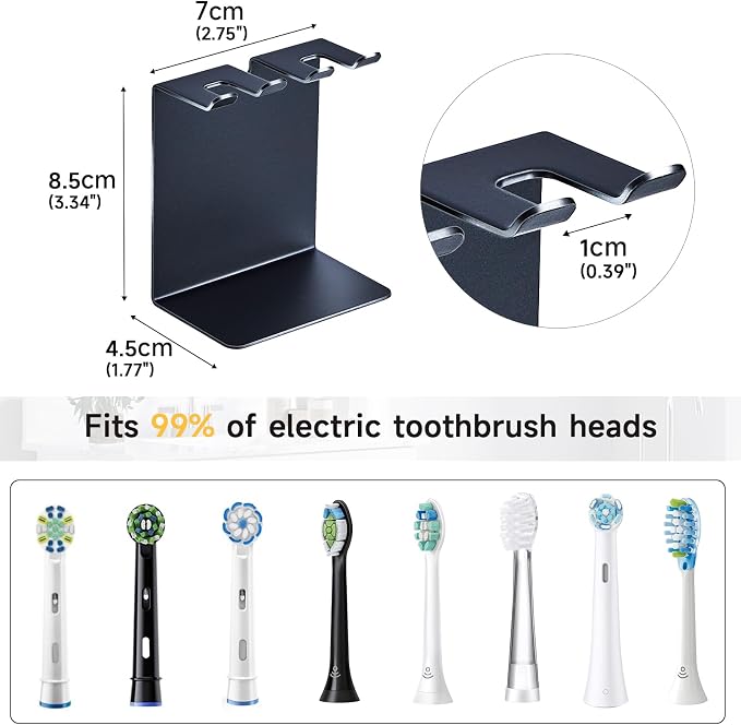 Electric Toothbrush Head Holder, Oukimly Toothbrush Holder Wall Mounted or - Image 9