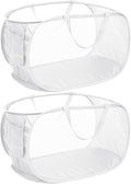 Strong Mesh Pop Up Laundry Basket, Collapsible Laundry Hamper by Bemkoo