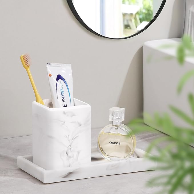 Luxspire Toothbrush Holders, Diatomite Toothbrush Cups - Image 2