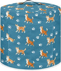 Pressure Cooker Cover for Women,Orange Cat Insulated Rice Cooker Cover with Easy to Clean Lining Waterproof Dust Cover with Pockets for Instant Pot 6 Quart Appliance Cover