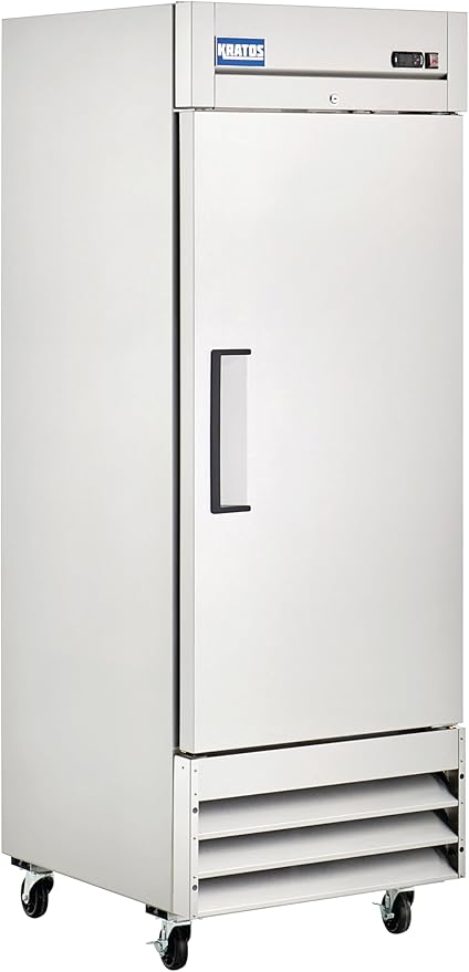 Kratos Commercial Freezer- 1- Solid Door Reach-In, Stainless Steel Exterior, 27" W (67K-004)