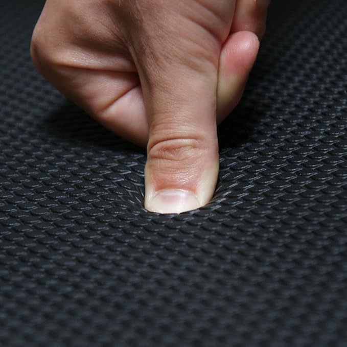 Rubber-Cal Soft Cloud Anti-Fatigue Matting - 3/4" Thick x 2ft x 3ft - Black Comfort Mats