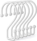 Goowin Metal Shower Curtain Hooks Rings, S Shape Metal Shower Curtain Rings by Goowin