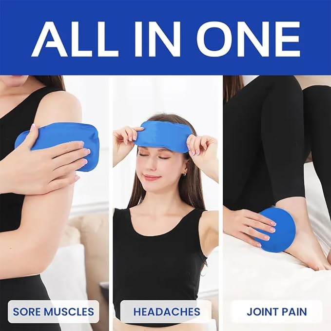 Reusable Hot and Cold Gel Ice Packs for Injuries - Gel Cold Packs for Injuries - Ice Packs Keep Food Fresh - Multiple Shapes and Sizes 6 Variety Pack
