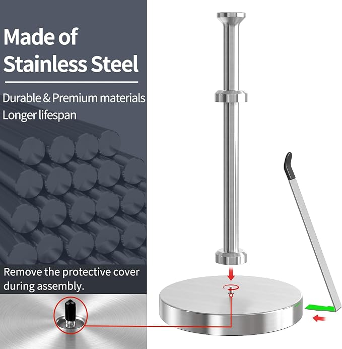 Jesginboo Countertop Paper Towel Holder - Image 6