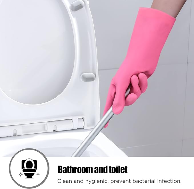 Rubber gloves dishwashing 2 or 4 Pairs - Image 5