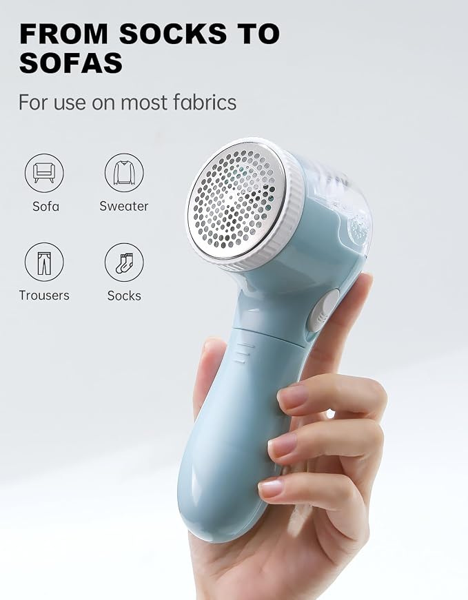 Lint Remover, Bojia Electric Clothes Fabric Shaver, Fuzz Pill Bobble Remover - Image 3