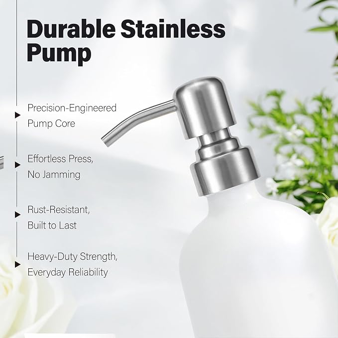 Prus Waso White Soap Dispenser Bathroom Set - Image 3