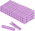 Colored Clothes pins 2.9inch 50PCS Purple, Colorful ClothesPins Wooden Clips by WAENLIR