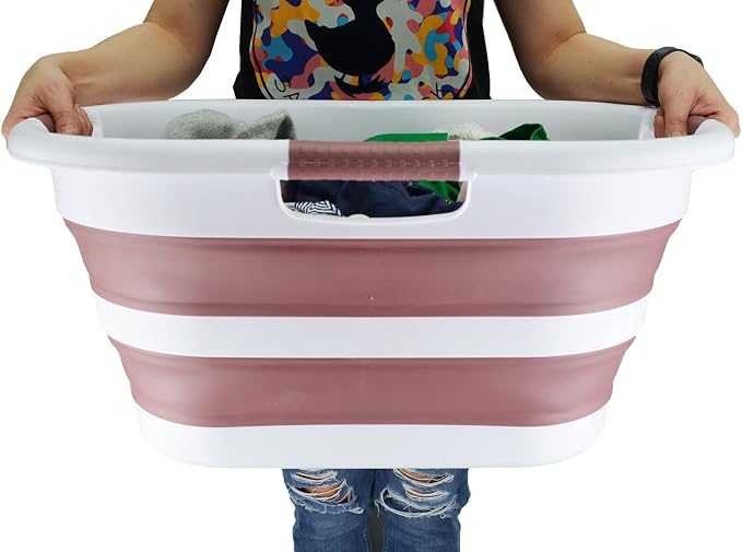 SAMMART 40L Collapsible Plastic Laundry Basket - Image 7