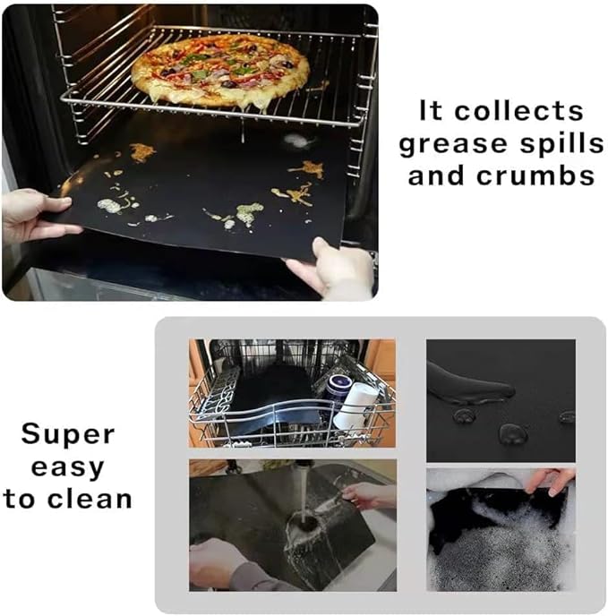 Air Fryer Liners Disposable, 100Pcs Parchment Paper with 4Pcs Teflon Mats Compatible with Nuwave 30QT Air Fryer Toaster Oven, Non-Stick Parchment Paper for Baking