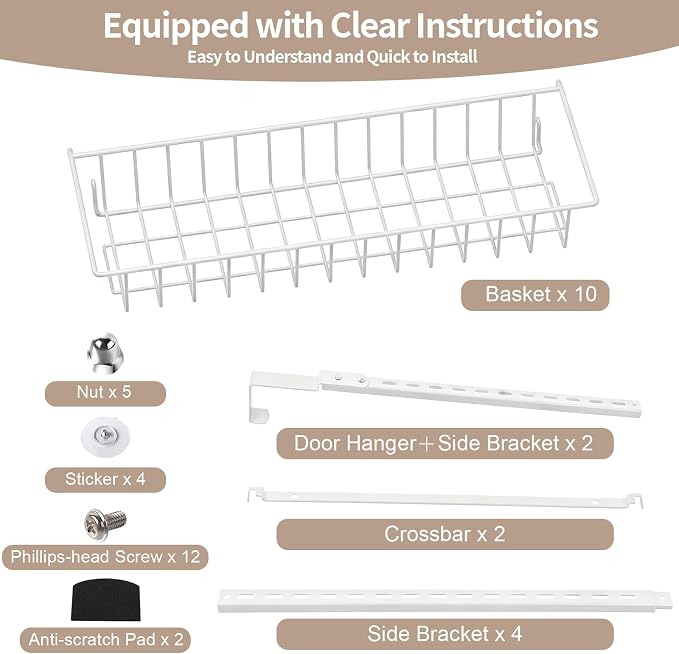 ElegantArray 10-Tier Pantry Door Organizer - Image 8