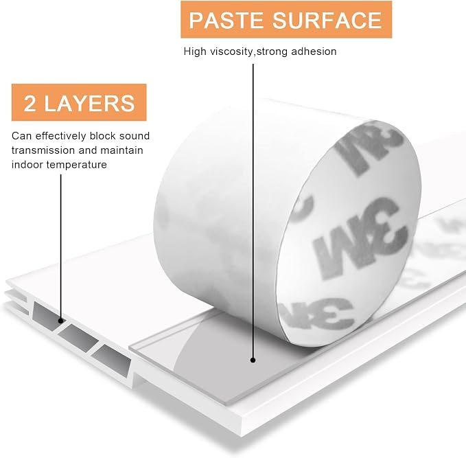 Door Draft Stopper Under Door Draft Blocker Insulator Door Sweep Weather - Image 3