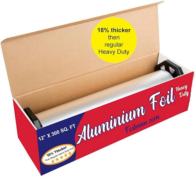Foilman Thick & Heavy Duty Aluminum Foil Roll by Foilman