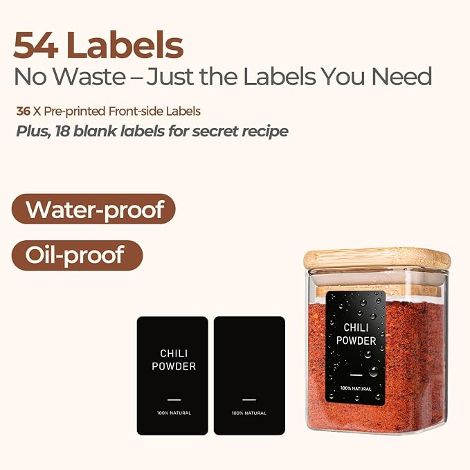 ComSaf Spice Jars 4oz 16 Pack, Seasoning Containers - Image 6