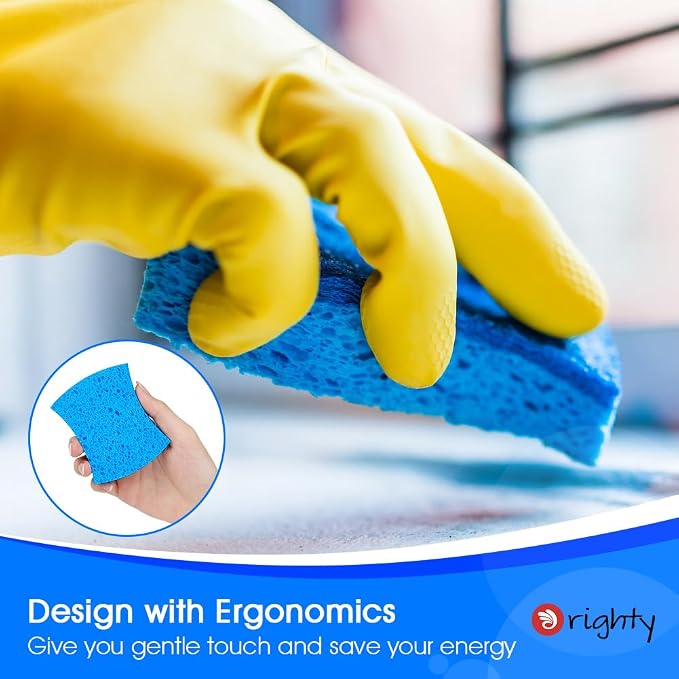 Orighty Non-Scratch Scrub Sponges, 24 Pack Kitchen Sponge Cleaning Sponge | - Image 5
