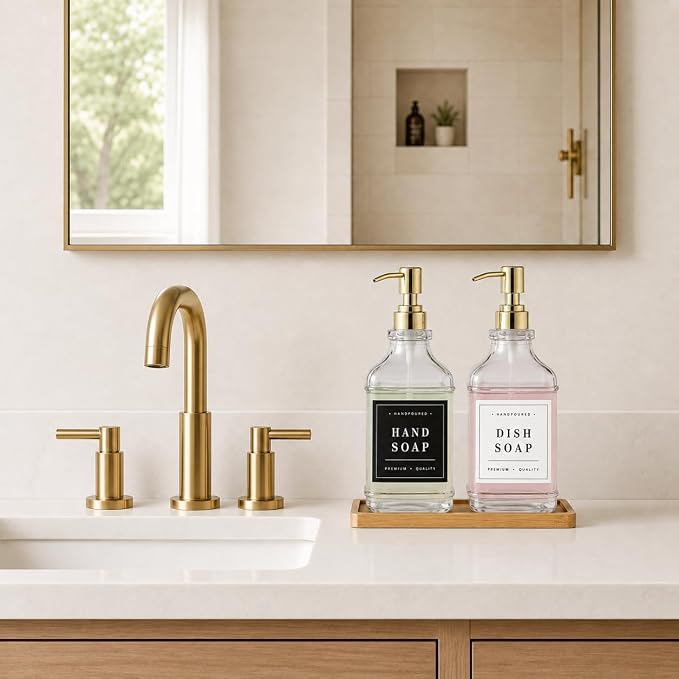Kitchen Glass Soap Dispenser Set - Image 5