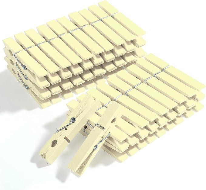 Mr. Pen- Large Wooden Clothes Pins, 2.9 Inch, 50 Pack, Natural Wood Clips by MrPen