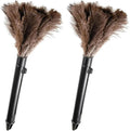 Retractable Feather Duster-Genuine Ostrich Feathers, Anti-Static, Reusable by FeelFunFeather