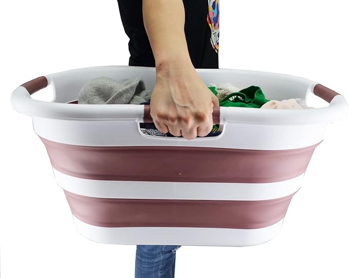 SAMMART 40L Collapsible Plastic Laundry Basket - Image 8