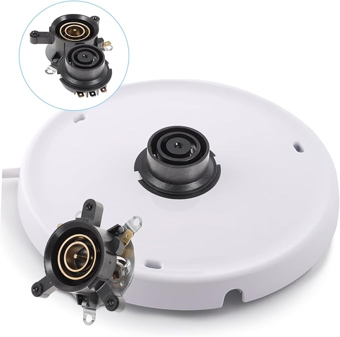 Ciieeo 4 Sets Electric Kettle Thermostat Base for Electric Kettle Kitchen Base Thermostats for Home Temperature Control Coupler Household Thermal Control Abs