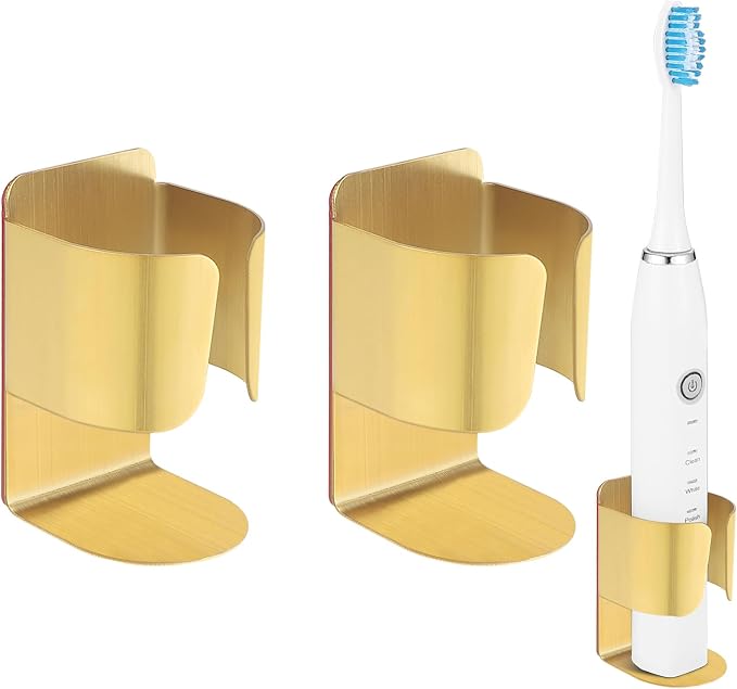 Electric Toothbrush Holder Wall Mount, 304 Stainless Steel Self-Adhesive by YURINJEE