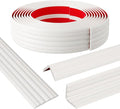 Wall Corner Protector & Edge Guard，Peel and Stick Wall Trim Moulding Inside & Outside Corner Molding Trim Caulk Strip, Self Adhesive Trim for Wall Edge,Ceiling,Countertop, 1.6” W x40’ L, White