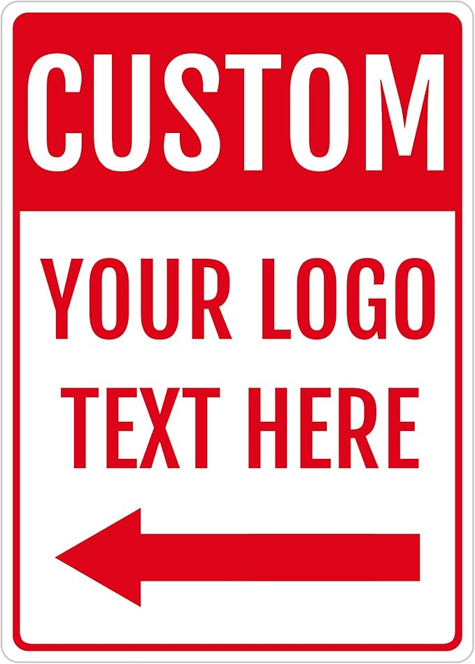 Custom Metal Sign for Door Home Office, 10x7 Inch, Rust-Free Aluminum Weather Resistant, Waterproof, Durable Ink, Easy to Mount, Outdoor Wall Display