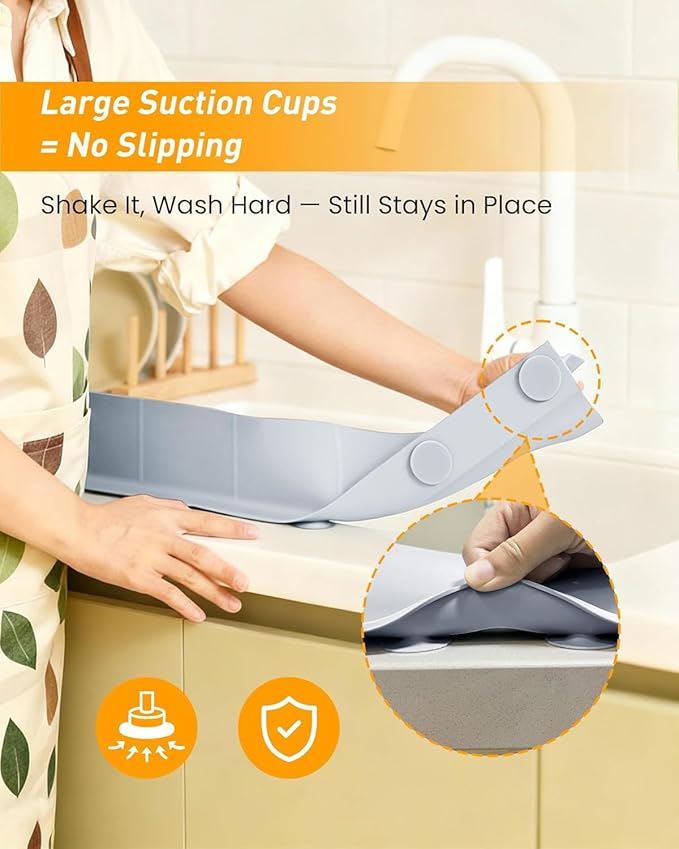 Sink Splash Guard 18" 23" 30" Silicone Water Guard - Image 3