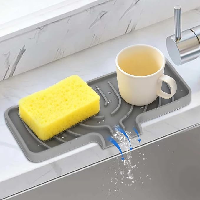 JACZZO Silicone Sponge Holder for Kitchen Sink, Sink Caddy by JACZZO