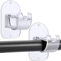 No Drill Curtain Rod Holder Hangers by CADORASTY