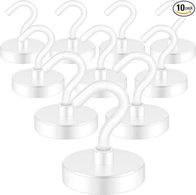 Neosmuk Magnetic Hooks, 130lb Heavy Duty, 10 Pack by Neosmuk