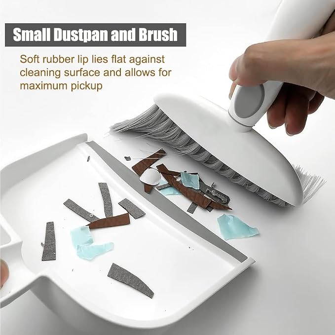 Dust pan, Small Broom and Dustpan Set, Mini Dustpan and Brush Set, Small Hand - Image 3