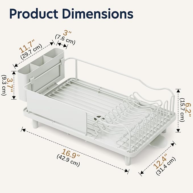 KINGRACK Dish Drying Rack for Kitchen Counter, Dish Drainer - Image 3