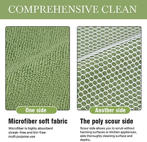 SINLAND Dish Cloth for Washing Dishes Kitchen Washcloth Cleaning Cloth - Image 3