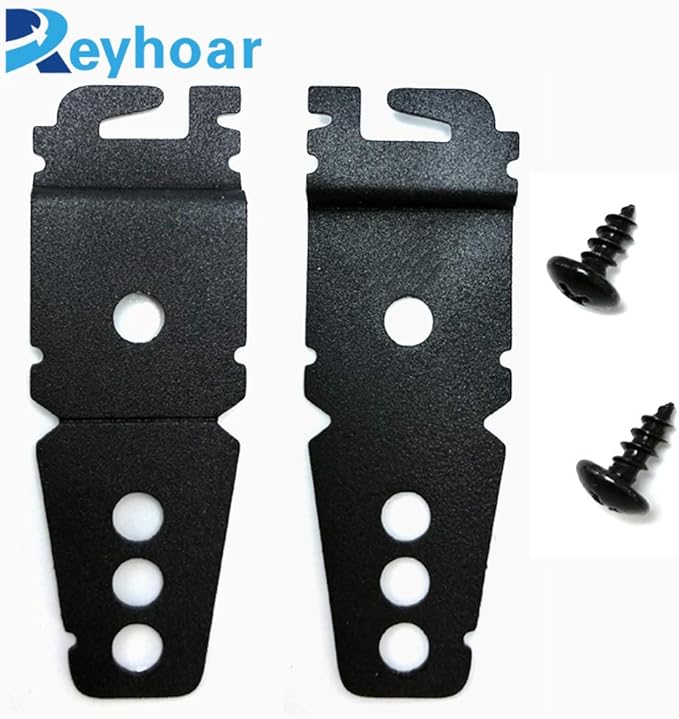 (Upgraded) 2 Pack 8269145 Dishwasher Mounting Bracket Black Replacement with Screws Compatible with Whirlpool & KitchenAid Dishwashers, Replaces Wp8269145, Ap3039168, Ps393134