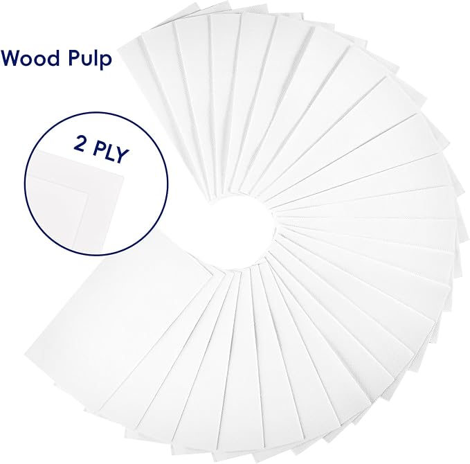 200 Pack Disposable Paper Napkins, Soft Bathroom Napkins - Image 3