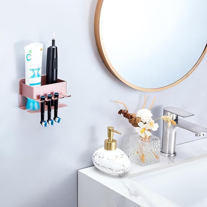 Toothbrush Head Holders, Electric Tooth Brush Head Holder, Adhesive Toothpaste - Image 7
