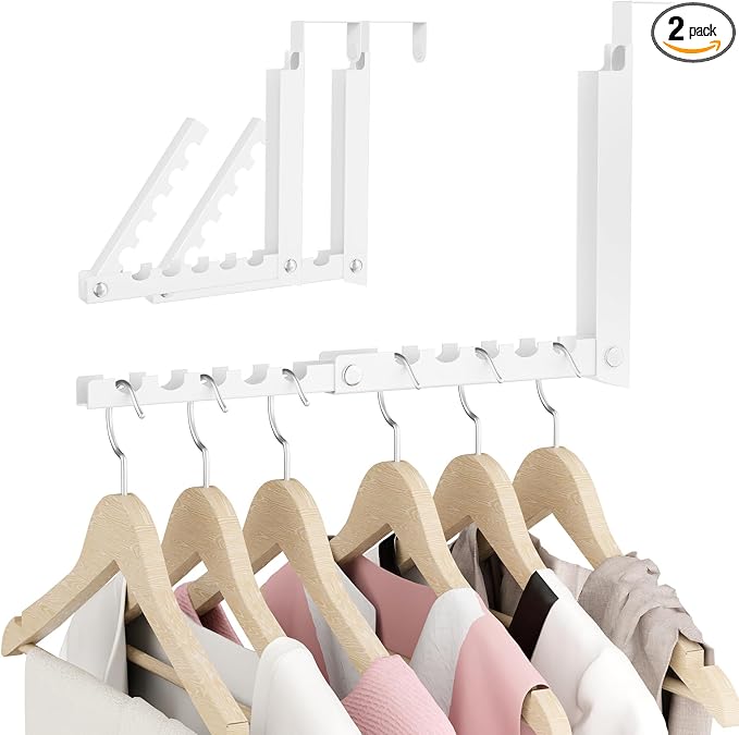 BAKON Over The Door Hanger Folding Clothes Drying Rack, Double Fold Hanging by BAKON