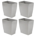 iDesign Small Plastic Bathroom Trash Can, Slim Rectangle by iDesign